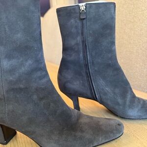 Ralph Lauren Charcoal Heeled Boots